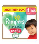 Pampers Harmonie Baby Pieluchomajtki, rozmiar 4, 9 kg-15 kg, 168 sztuk