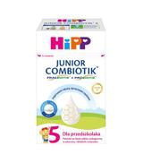 HiPP 5 JUNIOR COMBIOTIK produkt na bazie mleka dla przedszkolaka po 2,5 roku, 550 g