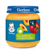 GERBER Deserek mus jabłkowy z brzoskwiniami po 4 miesiącu - 125 g - cena, opinie, wskazania