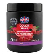 Ronney Professional Mask Color Repair Cherry UV Protection Maska do włosów farbowanych wiśniowa, 1000 ml