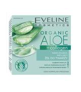 Eveline Cosmetics Organic Aloe + Collagen Nawilżająco-matujący żel do twarzy, 50 ml, cena, opinie, stosowanie