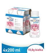 Resource Protein, płyn, smak truskawkowy, 4 x 200 ml - ważny do 2025-07-17
