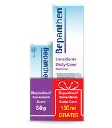 BEPANTHEN SENSIDERM Krem - 50 g + Bepanthen Sensiderm Daily Care 150 ml - cena, opinie, właściwości