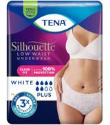 TENA Silhouette Plus majtki chłonne z niskim stanem, White, rozmiar M, 12 sztuk