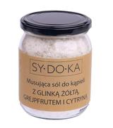 Sydoka Musująca sól do kąpieli z glinką żółtą, grejpfrutem i cytryną - 500 g