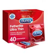 DUREX FETHERLITE ULTRA THIN Prezerwatywy ultracienkie - 40 szt.
