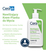 CeraVe Nawilżający krem-pianka do mycia, 236 ml