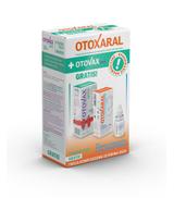 Otoxaral Krople do uszu - 10 ml + Otovax  Spray do higieny uszu - 20 ml - cena, opinie, właściwości