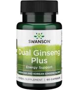SWANSON Dual Ginseng Plus - 60  kaps.