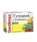 GARDIMAX Tymianek z podbiałem + 20 ziół, 24 pastylki