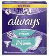 Always Dailies Flexistyle Normal, Wkładki higieniczne, 58 sztuk