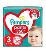 Pampers Pants Pieluchomajtki rozmiar 3, 6-11 kg, 62 szt., cena, opinie, stosowanie - ważny do 2025-08-31