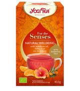 Yogi Tea For the Senses Herbata Natural Wellbeing Szczęście z natury BIO, 17 sztuk