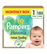 Pampers Harmonie Baby Pieluszki rozmiar 1, 2 kg-5 kg, 180 sztuk