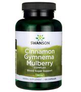 SWANSON Cinnamon Gymnema Mulberry complex - 120 kaps.