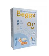 Beggs Kaszka mleczna 3-zbożowa z ciasteczkami po 6. miesiącu życia, 200 g - ważny do 2025-10-31
