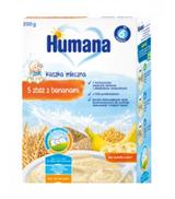 HUMANA Kaszka mleczna 5 zbóż z bananami - 200 g