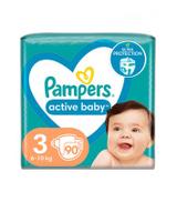Pampers Pieluchy Active Baby rozmiar 3, 90 sztuk pieluszek
