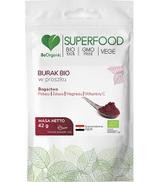 BeOrganic Superfood  Burak Bio w proszku, 42 g, cena, opinie, stosowanie