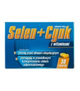 SELEN + CYNK Z witaminami - 30 tabl. Ochrona antyoksydacyjna i wsparcie dla odporności.