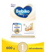 BEBIKO PRO+ 1  Mleko Początkowe proszek - 600 g - cena, opinie, właściwości
