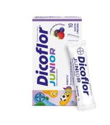 Bayer Dicoflor Junior o smaku owoców leśnych, saszetki, 10 sztuk