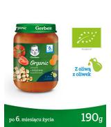 Gerber Organic Jarzynki z indykiem w pomidorach po 6 miesiącu - 190 g - cena, opinie, właściwości