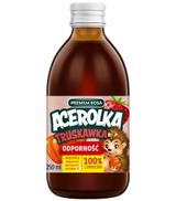 Premium Rosa, Sok 100% Acerolka z truskawką, 250 ml, cena, właściwości, wskazania - ważny do 2025-10-08