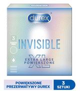 Durex Invisible XL Prezerwatywy extra powiększone - 3 szt. - cena, opinie, właściwości