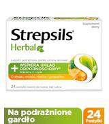 Strepsils Herbal o smaku miodu, melisy i propolisu, 24 pastylki
