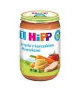 HiPP BIO od pokoleń, Jarzynki z kurczakiem i kluseczkami, po 11. m-cu, 220 g