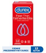DUREX FETHERLITE ELITE Prezerwatywy supercienkie - 12 szt. - cena, opinie, właściwości