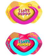 Canpol Babies Neon Love Smoczek silikonowy symetryczny +18 m 22/654, różowo - żółty - 2 szt. - cena, opinie, wskazania