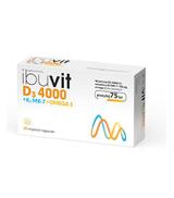 Ibuvit D3 4000 + K2 MK-7 Omega 3, powyżej 75. roku życia, 30 kapsułek