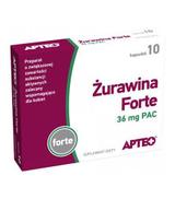 APTEO Żurawina Forte - 10 kaps. - ważny do 2025-09-30