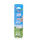 BRUSH-BABY BABYSONIC Końcówki do szczoteczki sonicznej dla dzieci w wieku 18-36 m, 4 sztuki