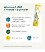 Cetebe Witamina C 1000 + Acerola + B-Complex, 20 tabletek musujących