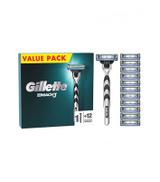 Gillette Mach3 Maszynka do golenia + Wkład do maszynki, 12 szt., cena, opinie, stosowanie