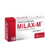 Milax-M czopki glicerolowe dla dzieci 1500 mg, 10 sztuk