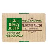 Biały Jeleń mydło naturalne tradycyjnie warzone dla skóry wrażliwej, 100 g