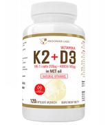 Progress Labs Witamina K2 MK-7 200 mcg + D3 4000IU 100 mcg w oleju MCT - 120 kaps. - cena, opinie, stosowanie