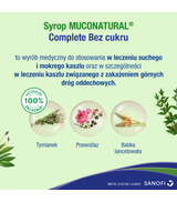 MUCONATURAL COMPLETE bez cukru, syrop na kaszel - 120 ml