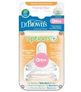 Dr Brown's Smoczek do butelki Preemie Flow Options+ - 2 szt. - cena, opinie, stosowanie