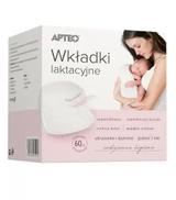 Apteo wkładki laktacyjne, 60 sztuk