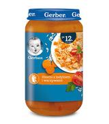 GERBER JUNIOR Obiadek risotto z indykiem i warzywami po 12 miesiącu - 250 g