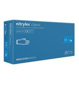Nitrylex Classic Rękawice diagnostyczne i ochronne nitrylowe bezpudrowe M 7-8 niebieskie - 100 szt. - cena, opinie, wskazania