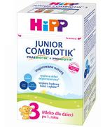 Hipp Junior Combiotik 3 Dla małych dzieci po 1. roku, 550 g, cena, opinie, wskazania