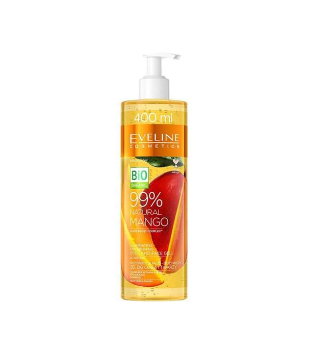 Eveline Cosmetics 99% Natural Mango Rozświetlająco - odżywczy żel do ciała i twarzy - 400 ml - cena, opinie, właściwości