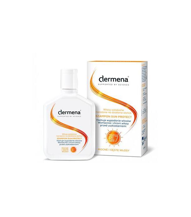 Dermena Sun Protect Szampon do włosów osłabionych narażonych na działanie słońca, 200 ml, cena, opinie, wskazania