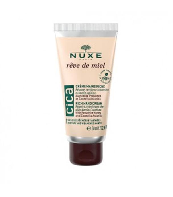 Nuxe Reve de miel Cica Krem naprawczy do rąk skóra sucha, 50 ml, cena, opinie, wskazania